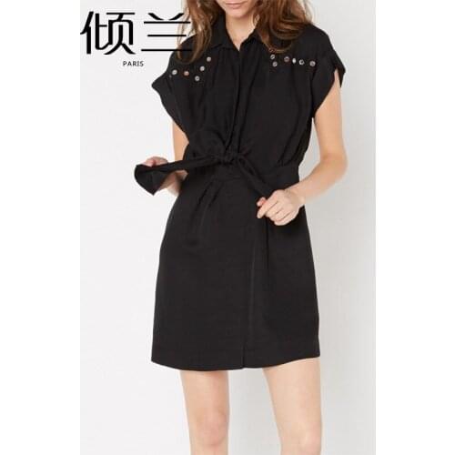 Patads French light luxury minority dress bow tie tie elegant temperament autumn and winter lady ro00473