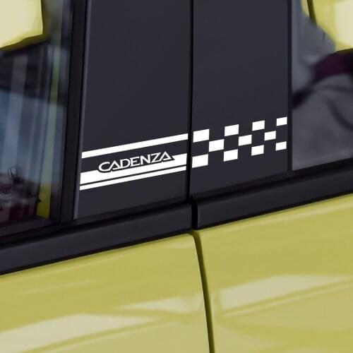 2pcs Car Door Window B Pillar Decals Body Trim Stickers For KIA Sportage Rio K2 Sorento Soul Picanto Optima Ceed Forte Cadenza