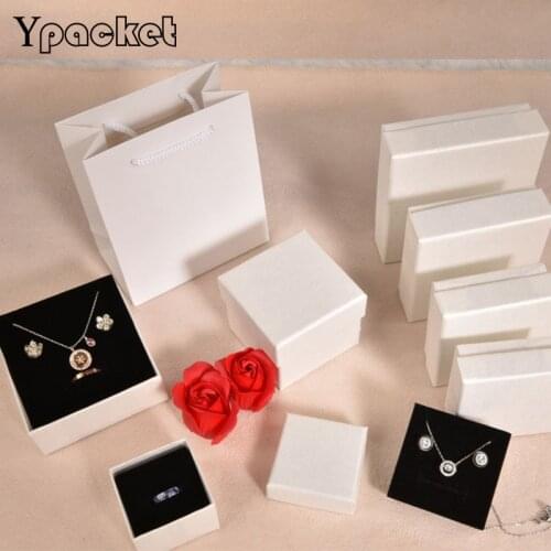 50pcs/Lot Ring Necklace Earring Bracelet Jewelry Organizer Box Rings Storage Box Wedding Gift Box Necklace (Customized Logo)