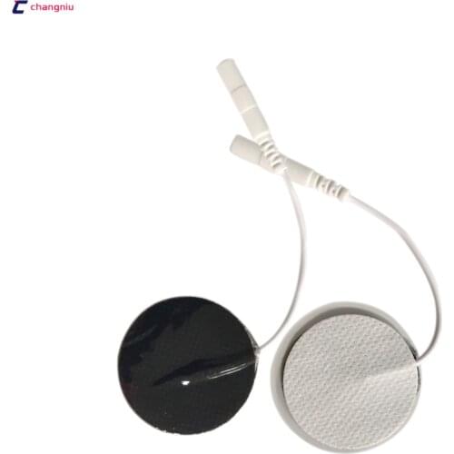 50pcs/lot Tens EMS Acupuncture Slimming massager Digital Therapy Machine Massager Round 35mm Electrode Pads 3.5cm Non-woven