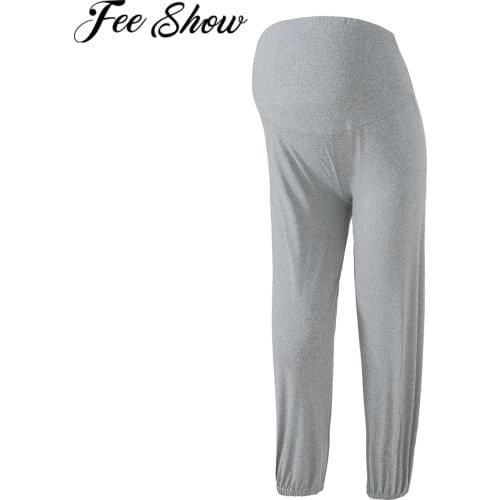 Maternity Adjustable Waist Belly Cotton Harlan Pants Spring Casual Skinny Ankle Pant Clothes for Pregnant Women Autumn Pregnancy