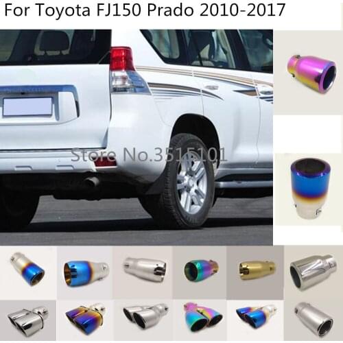 Car Styling Cover Muffler Pipe Outlet Dedicate Exhaust Tip Tail For Toyota FJ150/Prado 2010 2011 2012 2013 2014 2015 2016 2017