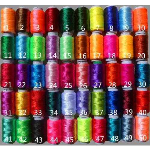 Dia.0.5mm 200M/pcs30PCS/lot 12g/pcs Multicolor Ice Silk Sewing Embroidery Cross Stitch Silk Threads Embroidery Line For Handmade
