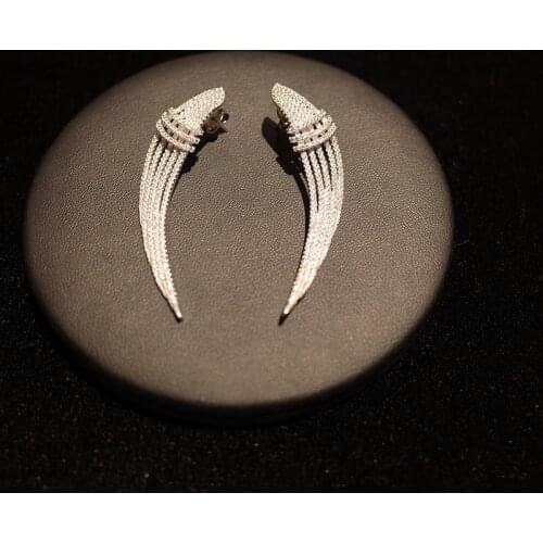 Amorita boutique 925 Full drill design fashion earrings