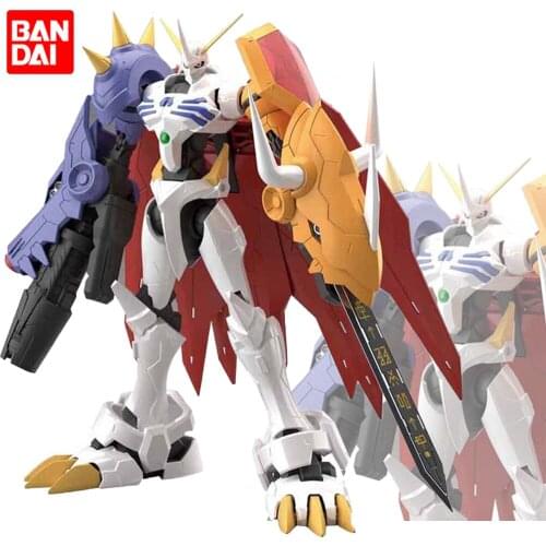 Bandai Digimon Adventure Omegamon Figure-rise FRS Anime Action Figures Collectable Assembly Model Toys Kids Birthday Gift 15CM