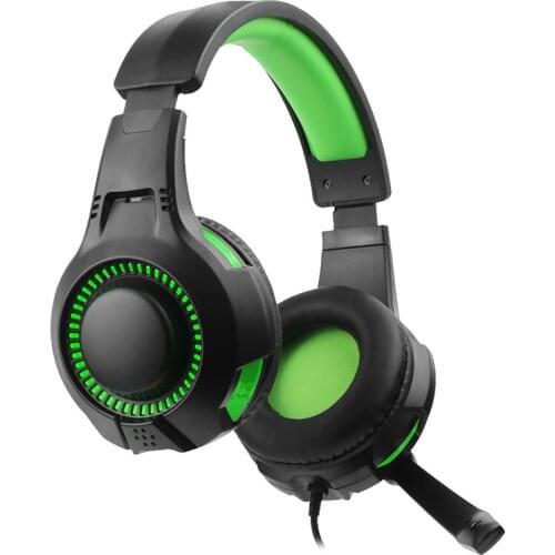 RGB Light Gaming Headphones With Noise Cancelling Microphone RGB Light Surround Sound Wired Gaming Headset Gamer For PS4 PC