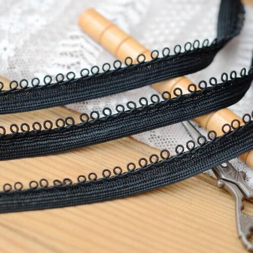 Hot sale Lace accessories Black circle loop lace width 1.3 cm H1304