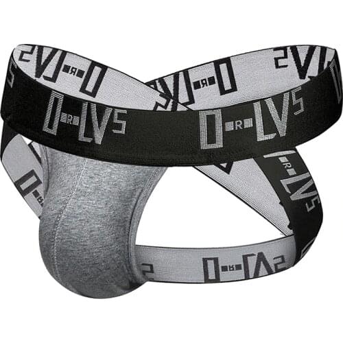 Cross Strap Men Underwear Sexy Gay Jockstrap Cotton Breathable Men Thong G-String Cueca Tanga Comfortable Underpants Sexy Bikini