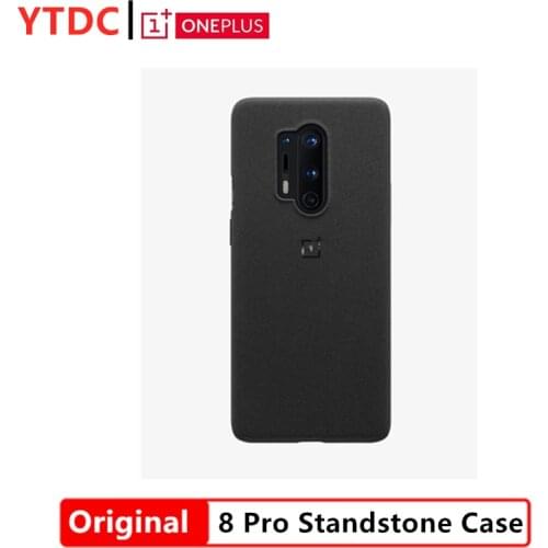 100% original and new OnePlus 8 Pro Standstone Case Black Blue Color for One plus 8 pro Fiber Full Cover Case