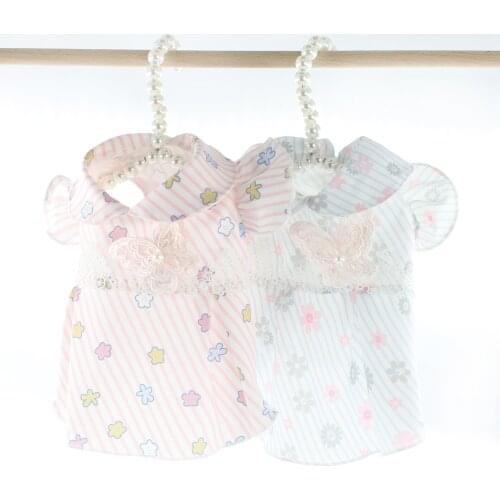 Pet Dresses for Small Dogs Cute Fresh Flower Dogs Skirt for Summer Cute Butterfly Princess Dogs Skirt