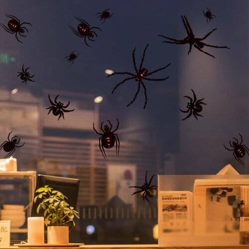 Realistic Halloween Bat Spider Removable Window Sticker DIY Wall Decal Home Decor Halloween Party Scary Decos Props Wall Sticker