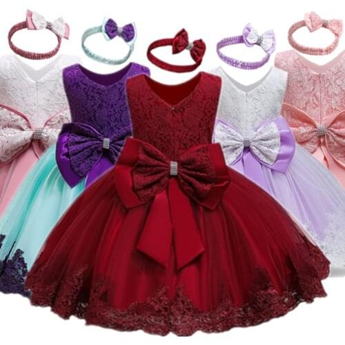 Girls Merry Christmas Party Tutu dress Kids Autumn Winter Xmas Costume Children Girls New Year Red Clothing For 1-5 Years