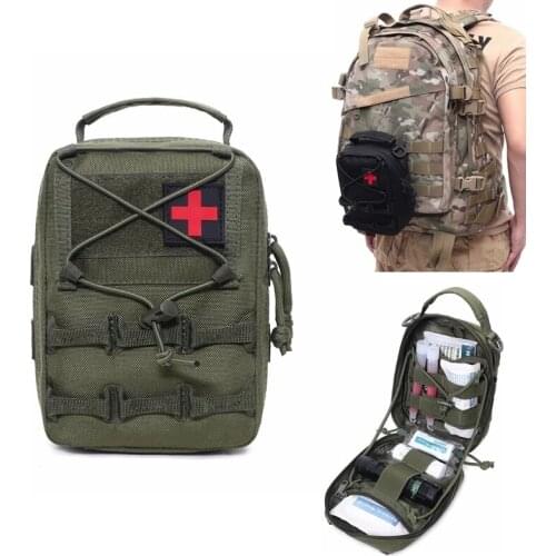 Tactical Medical Bag Molle Pouch First Aid Kits Outdoor Hunting Car Home Camping Emergency Army Military EDC Survival Tool Pack