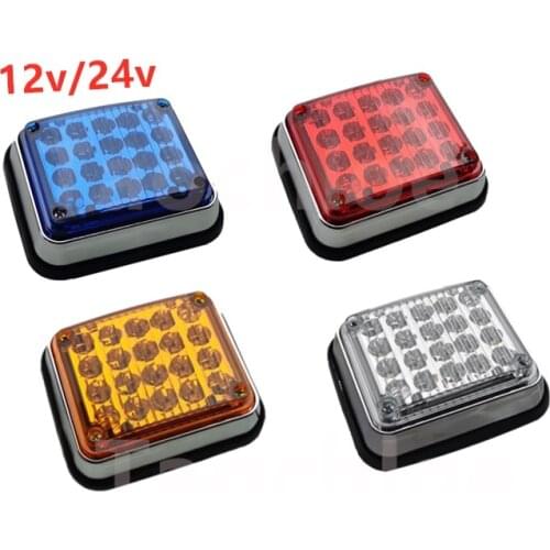 2x Blue 12v 24v led Blue flashing strobe lights ambulance blue lights pumper fire engines lamps police red blue flash lights