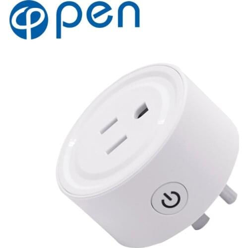 OPSA-003 10A Wifi Smart Switch Power Plug Socket US 220V Wireless Light Outlet Timer Remote Control Support Alexa Google Home