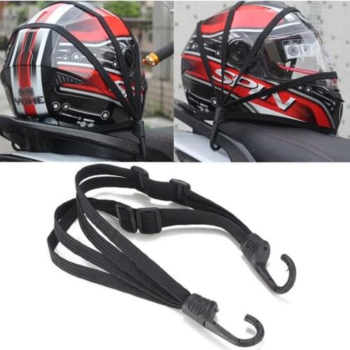 Motorcycle Luggage Net Elastic Rope Motorcycle Strap Hook Helmet Luggage Net Holder Buckle Strength Retractable Bag