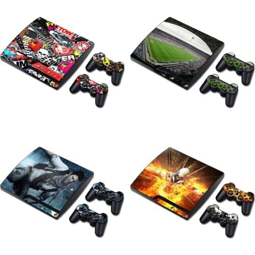 Vinyl Skin Sticker Protector for PS3 Slim and 2 controller Wrap