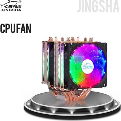 6 copper tube double tower high efficiency cooling fan for LGA 1155 1356 1156 1366 2011 And AMD cpu