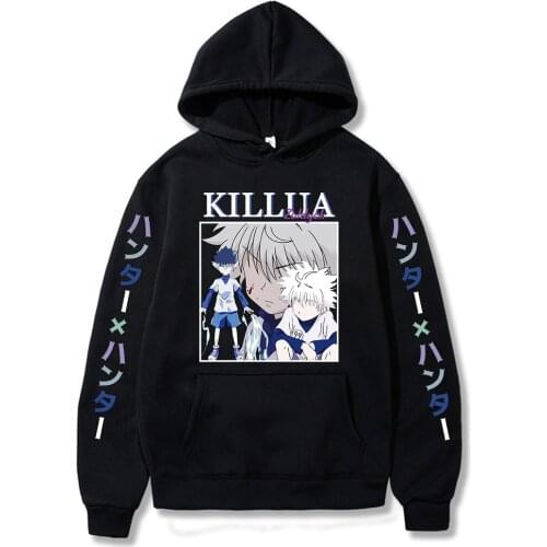Japanese Anime Funny Killua Eyes Killua HxH Hoodies Sweatshirts Streetwear for Women/men Sudaderas