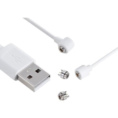 10 Sets Mini 1 Pole 4.0 MM Diameter Circular Pogo Pin Connector Spring-Loaded Magnetic Charging Cable USB 2.0 Wearable Device