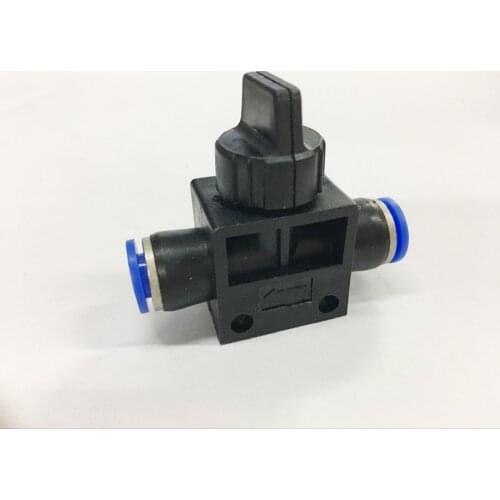 2 Pcs Hand Valve 8mm x 8mm Pipe Connect T-joint 2-Way Flow Limiting Pneumatic Valve Speed Controller