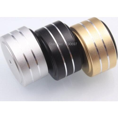 4Pieces Rubber Ring Shock Absorber Top Aluminum Machine Foot Amplifier Feet Speaker Turntable Feet 40*20MM Free Shipping