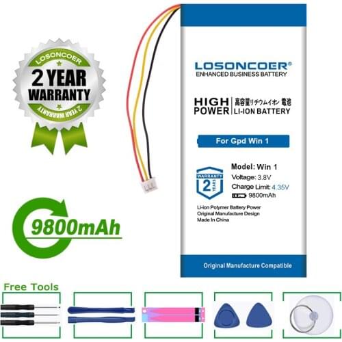 LOSONCOER Battery 9800mAh Battery For GPD WIN For GPD WIN1 For GPD WIN 1 Battery