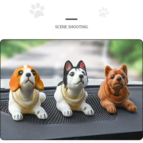 Car Doll Shake Head Dog Decoration Car Interior Decoration Cute Creative Gift Tabletop Ornament Universal Models