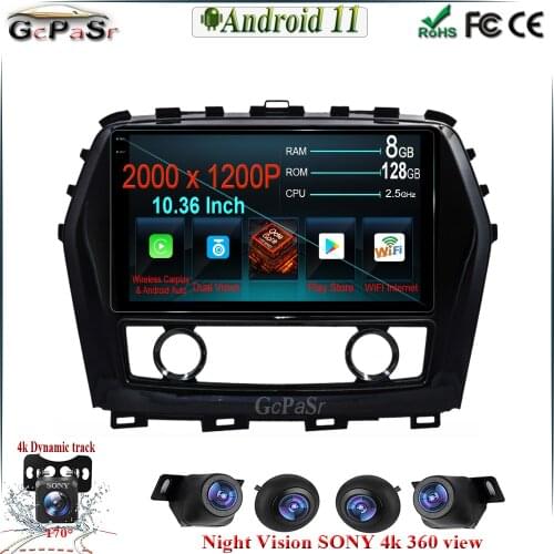 6G+128G 10'' Android 11 Car For Nissan Maxima A36 2015 - 2020 Car Radio Multimedia Video Player Navigation stereo GPS