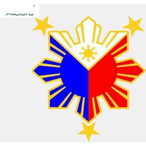 Aliauto Car Sticker Philippines Flag Nautical Star Accessory PVC Decal Cover Scratches for Tiguan Infiniti Apply To Car Laptop