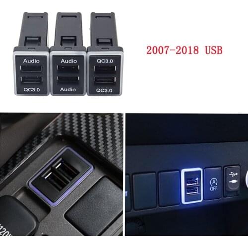 Quick Charge Car Charger Dual QC3.0 USB Interface Socket Fast Car Charger Use for Toyota Corolla 07-18