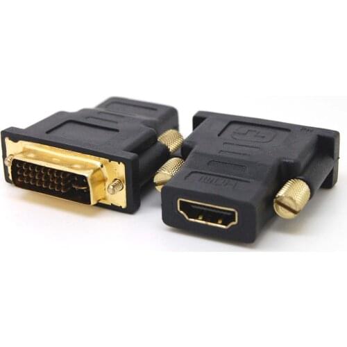 Free shippingDVI Male to HDMI Female Adapter DVI-I Dual-Link (24+5 pin) Free shippingnew