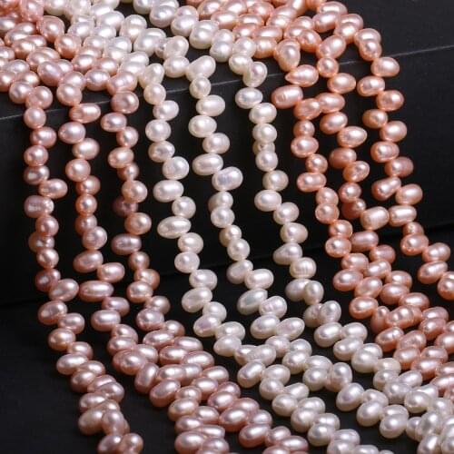 Natural Freshwater Pearl Beads High Quality potato-shaped Punch Loose Beads for Make Jewelry DIY Bracelet Necklace Accessories