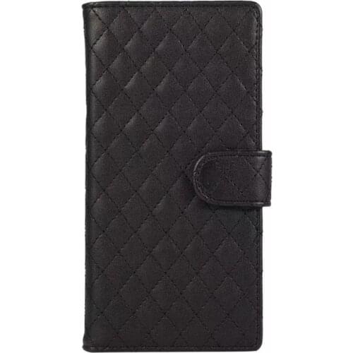 For iPhone 11 Pro Max Case Xs Max Xr Case Soft Grid Lattice PU Leather Flip Wallet Cover Women Cute Girly Purse Card Holder