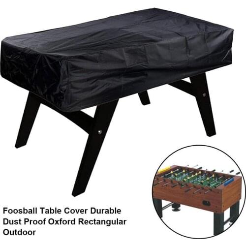 Table Football Table Cover Outdoor Waterproof Dustproof Rectangular Courtyard Coffee Chair Football Cover High Elasticity Black