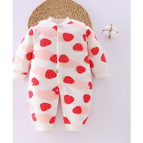 Baby Romper Newborn Baby Boys Girls Romper Autumn Winter Clothes 3 6 9 12 Months Cotton Infant Jumpsuit Toddler Kids Clothing