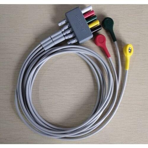 For Mindray EL6302B 3-lead adult pediatric snap-type lead line cable 3-lead leadset Adt/Ped IEC Snap 0010-30-42733
