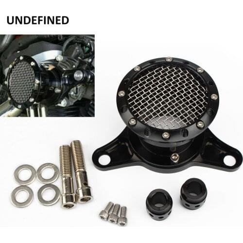 Motorcycle Black Velocity Stack Air Cleaner Intake Filter CNC Aluminum For Harley Sportster XL883 Iron XL1200 48 72 1991-up