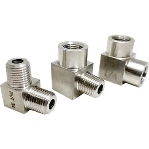1/8" 1/4" 3/8" 1/2" 3/4" 1" BSP Female Male Thread 304 Stainless Steel Elbow High Pressure Resistant Pipe Fitting Connector