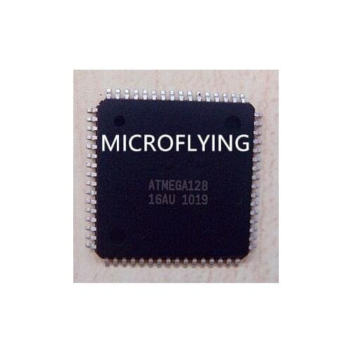 2PCS ATMEGA128-16AU ATMEGA128 16AU QFP64 IC