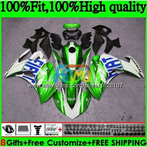 Injection For YAMAHA YZF R3 R25 R 25 YZFR25 Metal green 14 15 16 17 113BS.184 YZF-R3 YZF-R25 YZFR3 2014 2015 2016 2017 Fairings