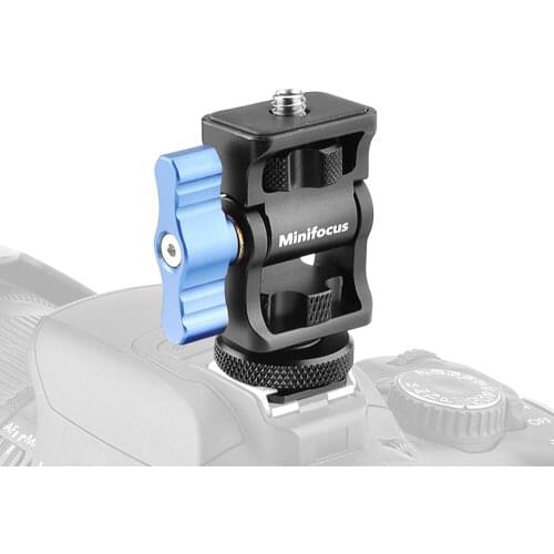 Camera Field Monitor Holder Mount with Cold Shoe for 5 7 inch Monitor Gimbal Video Microphone Fill Light Swivel Tilt Bracket