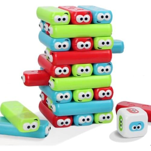 Classic Fun Board Game Toy Stacking Fun Pumping Blocks Children Adults Layered High Blocks Puzzle Interactive Game