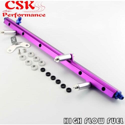 Racing Fuel Rail Kit Fit For 92-02 Toyota Supra Aristo JZA80 2JZ Turbo Upgrade Black/Blue/Purple