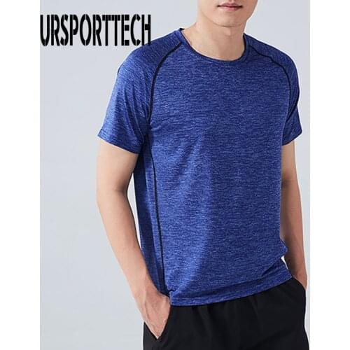 Summer T-shirt Mens Oversize 6XL O-Neck Men Tshirt Short Sleeve Quick Dry Breathable Sports Fitness Jogger Mens T-shirt Tops