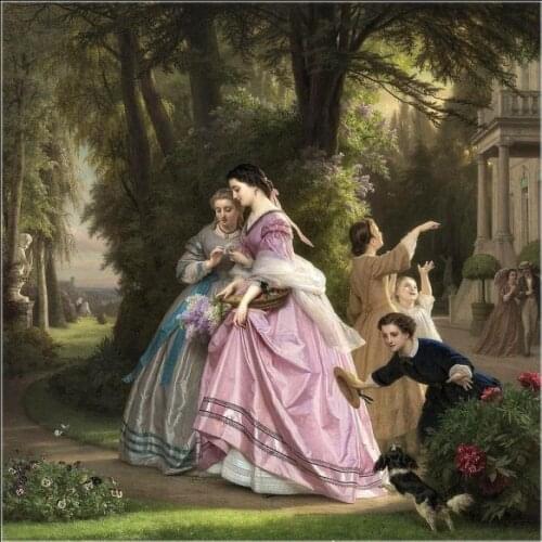 Oil Painting Cross Stitch Kits Needlework Embroidery Crafts 14ct Unprinted DIY Arts Handmade Home Decor