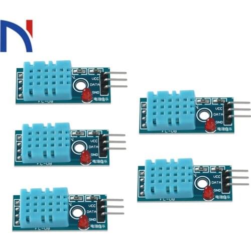 5Pcs/lot Humidity Sensor Module DHT11 For Arduino Raspberry UNO Digital Temperature DHT11 Humidity Sensor Module for Arduino