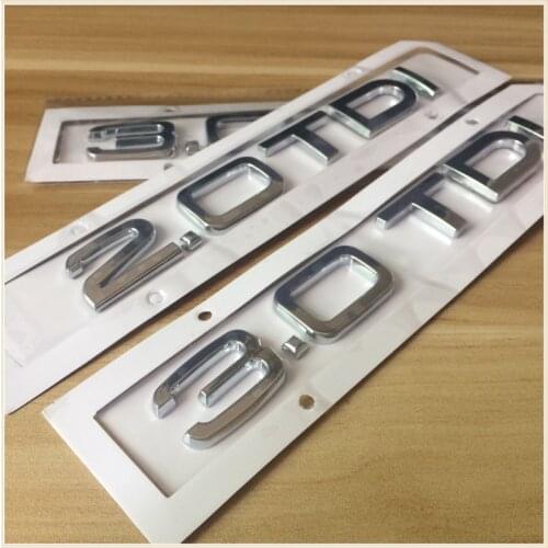1PC Best Car Styling 3D ABS Chrome 2.0TDI 3.0TDI Trunk Rear Boot LETTERING Badge Emblem Sticker FORAUDI A4 S4 A5 S5 A6 C6 A7