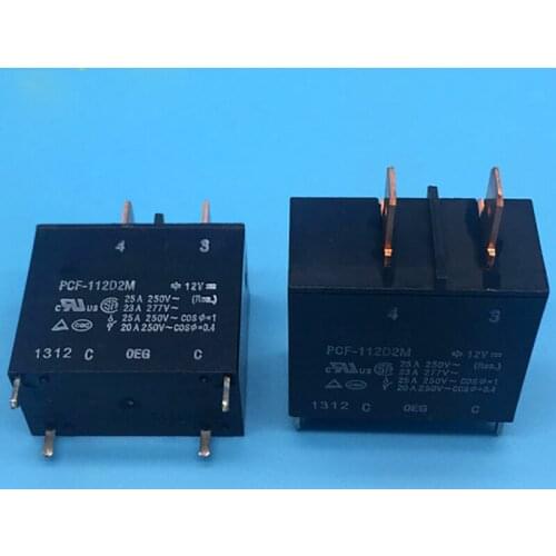 New 10pcs/lot relay Power Relay PCF-112D2M 12VDC 25A