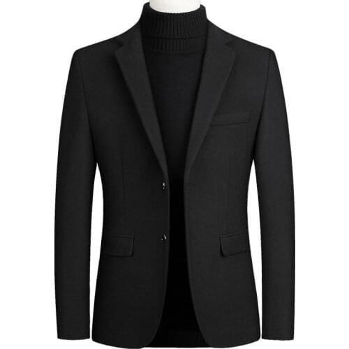 New Mens Suits Jacket Mens Slim Fit Wool Blazer Suit Jacket Plus Size Male Mens Wedding Jackets Coats high quality Suits Jackets
